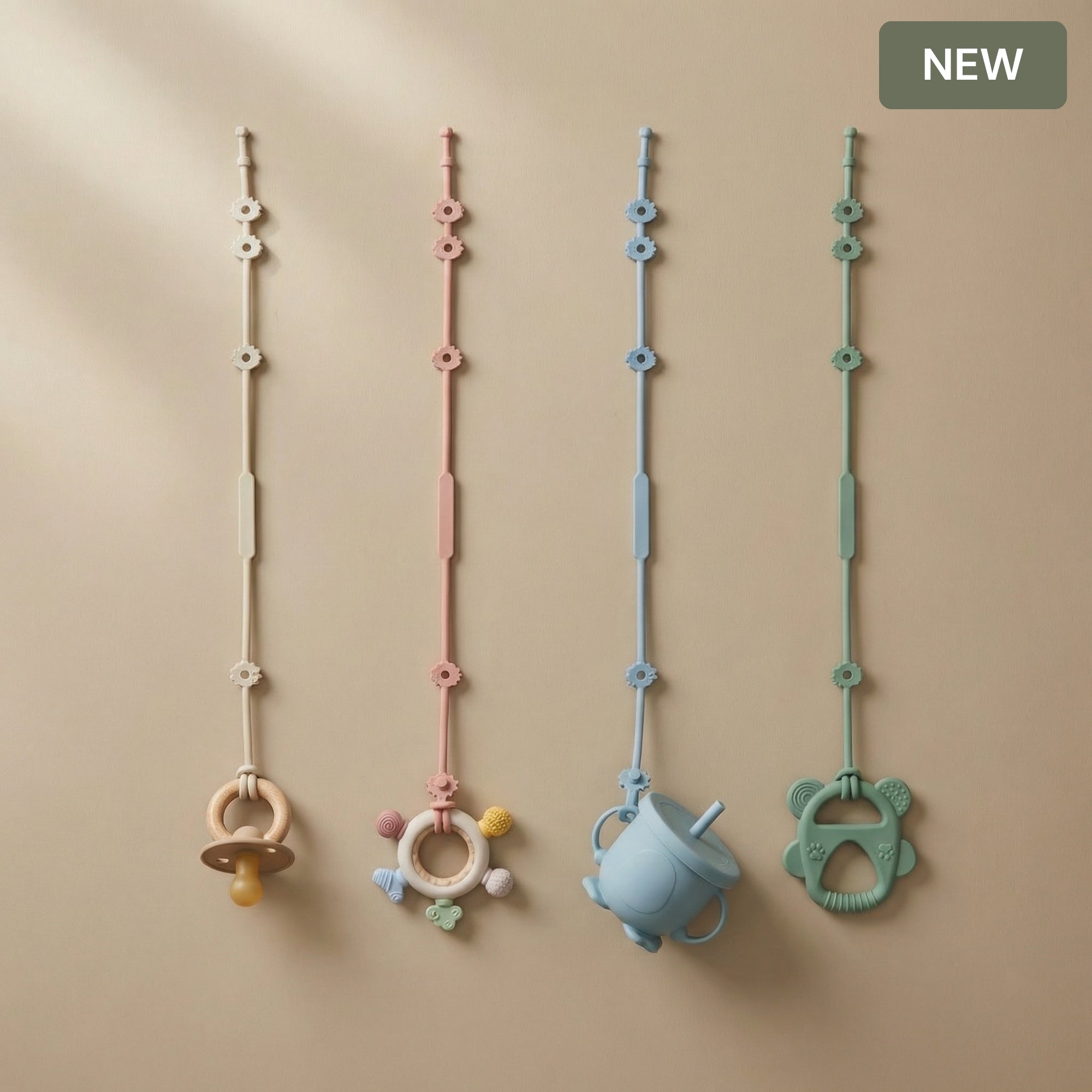 Attache-jouet en silicone L'Atelier Zebulon